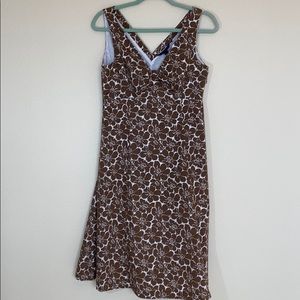 Boden Brown Floral Cotton Sundress 12